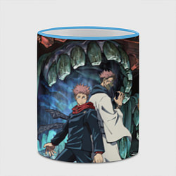 Кружка 3D Jujutsu Kaisen Sukuna подземелье, цвет: 3D-небесно-голубой кант — фото 2
