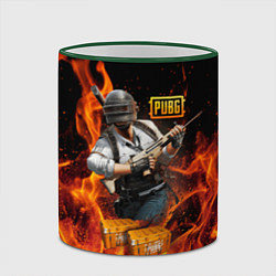 Кружка 3D PUBG, цвет: 3D-зеленый кант — фото 2