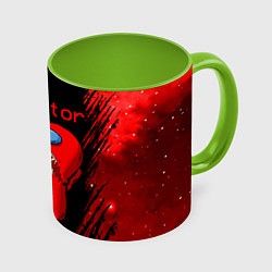 Кружка 3D AMONG US - MONSTER, цвет: 3D-белый + светло-зеленый