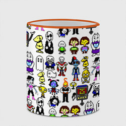 Кружка 3D UNDERTALE, цвет: 3D-оранжевый кант — фото 2
