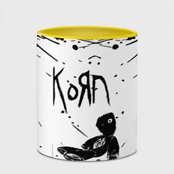 Кружка 3D Korn, цвет: 3D-белый + желтый — фото 2
