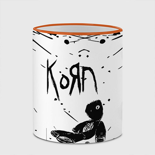 Кружка цветная Korn / 3D-Оранжевый кант – фото 2