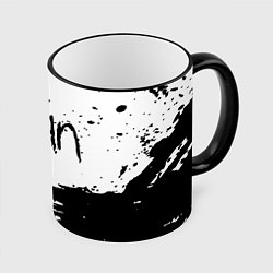 Кружка 3D Korn, цвет: 3D-черный кант