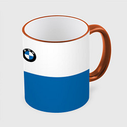 Кружка 3D BMW, цвет: 3D-оранжевый кант