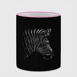 Кружка 3D Зебра, цвет: 3D-розовый кант — фото 2
