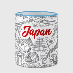 Кружка 3D Япония Z, цвет: 3D-небесно-голубой кант — фото 2