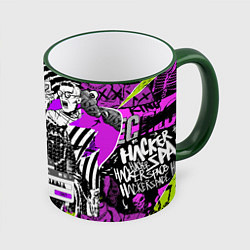 Кружка 3D Watch Dogs: Legion, цвет: 3D-зеленый кант