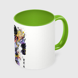 Кружка 3D JOJO, цвет: 3D-белый + светло-зеленый