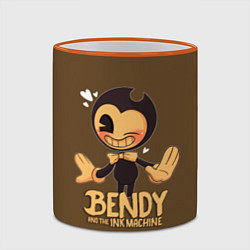 Кружка 3D Bendy And The Ink Machine, цвет: 3D-оранжевый кант — фото 2