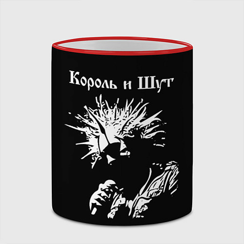 Кружка цветная Король и Шут / 3D-Красный кант – фото 2