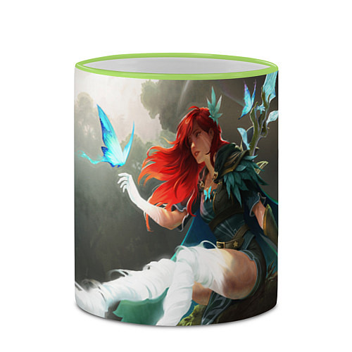 Кружка цветная Windranger Dota / 3D-Светло-зеленый кант – фото 2