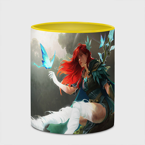 Кружка цветная Windranger Dota / 3D-Белый + желтый – фото 2