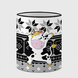 Кружка 3D Свитер Dab 2021, цвет: 3D-черный кант — фото 2