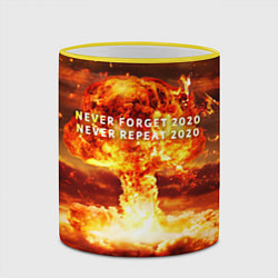 Кружка 3D Never forget 2020, цвет: 3D-желтый кант — фото 2