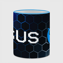 Кружка 3D AMONG US АМОНГ АС, цвет: 3D-небесно-голубой кант — фото 2