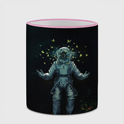 Кружка 3D Космонавт, цвет: 3D-розовый кант — фото 2