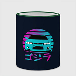 Кружка 3D Skyline R33, цвет: 3D-зеленый кант — фото 2
