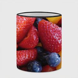 Кружка 3D Фругтово-ягодное изобилие, цвет: 3D-черный кант — фото 2