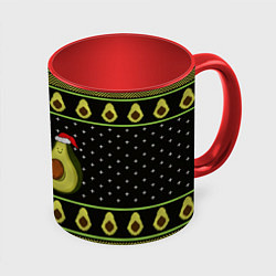 Кружка 3D Avo christmas, цвет: 3D-белый + красный