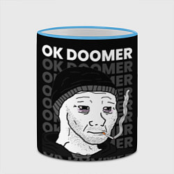 Кружка 3D OK DOOMER, цвет: 3D-небесно-голубой кант — фото 2