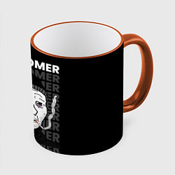 Кружка 3D OK DOOMER, цвет: 3D-оранжевый кант