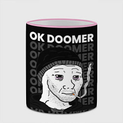 Кружка 3D OK DOOMER, цвет: 3D-розовый кант — фото 2