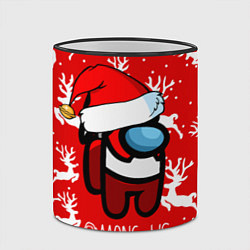 Кружка 3D Новый Год Среди Нас!, цвет: 3D-черный кант — фото 2