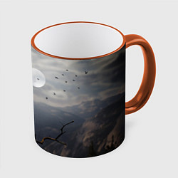 Кружка 3D Сова, цвет: 3D-оранжевый кант