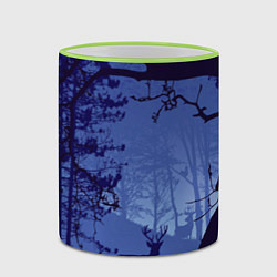 Кружка 3D ЛЕС, цвет: 3D-светло-зеленый кант — фото 2