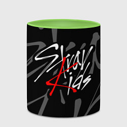 Кружка 3D STRAY KIDS, цвет: 3D-белый + светло-зеленый — фото 2