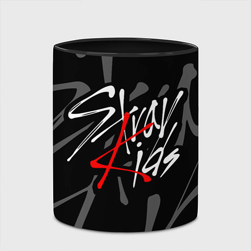 Кружка цветная STRAY KIDS / 3D-Белый + черный – фото 2