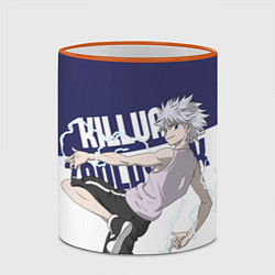 Кружка 3D Киллуа Золдик, цвет: 3D-оранжевый кант — фото 2