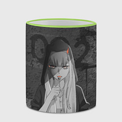 Кружка 3D Zero Two, цвет: 3D-светло-зеленый кант — фото 2