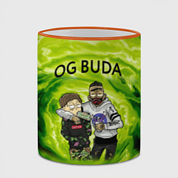 Кружка 3D Репер - OG Buda, цвет: 3D-оранжевый кант — фото 2