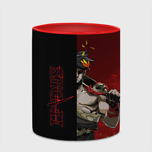 Кружка цветная Hades / 3D-Белый + красный – фото 2
