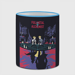 Кружка 3D Стальной Алхимик, цвет: 3D-небесно-голубой кант — фото 2