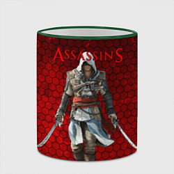 Кружка 3D Assassin’s Creed, цвет: 3D-зеленый кант — фото 2