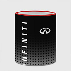Кружка 3D Infiniti, цвет: 3D-красный кант — фото 2