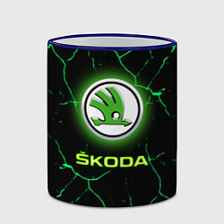 Кружка 3D SKODA, цвет: 3D-синий кант — фото 2