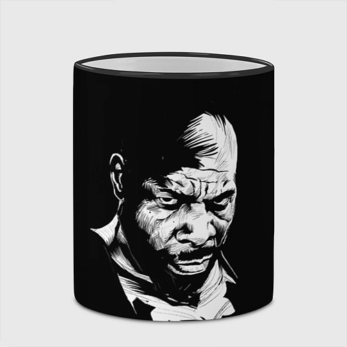 Кружка цветная Сити Флетчер / 3D-Черный кант – фото 2