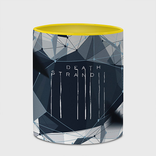 Кружка цветная DEATH STRANDING / 3D-Белый + желтый – фото 2