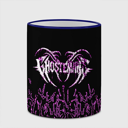 Кружка цветная GHOSTEMANE / 3D-Синий кант – фото 2