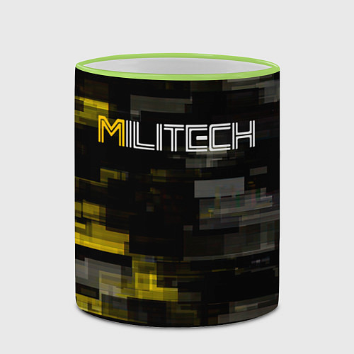 Кружка цветная MILITECH камуфляж Cyberpunk 2077 / 3D-Светло-зеленый кант – фото 2