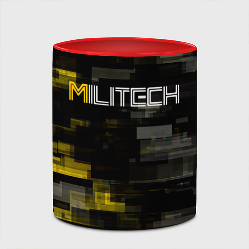 Кружка цветная MILITECH камуфляж Cyberpunk 2077 / 3D-Белый + красный – фото 2