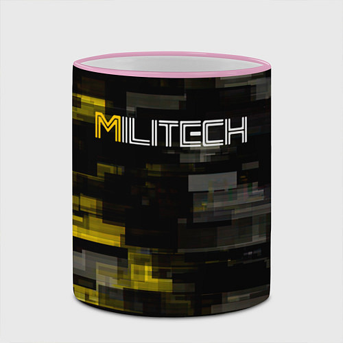 Кружка цветная MILITECH камуфляж Cyberpunk 2077 / 3D-Розовый кант – фото 2