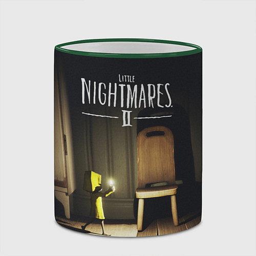 Кружка цветная Little Nightmares 2 / 3D-Зеленый кант – фото 2
