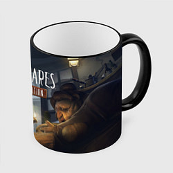 Кружка 3D Little Nightmares 2, цвет: 3D-черный кант