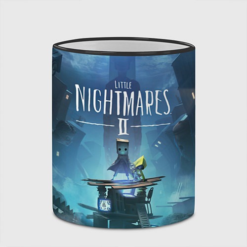 Кружка цветная Little Nightmares 2 / 3D-Черный кант – фото 2