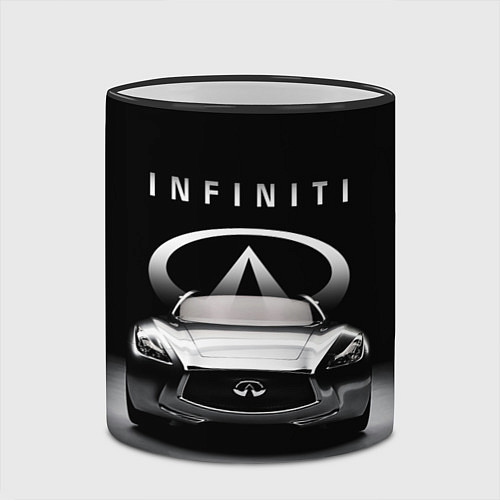 Кружка цветная INFINITI / 3D-Черный кант – фото 2