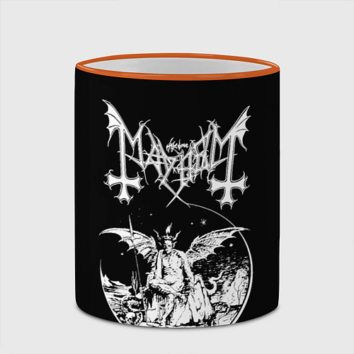 Кружка цветная Mayhem / 3D-Оранжевый кант – фото 2